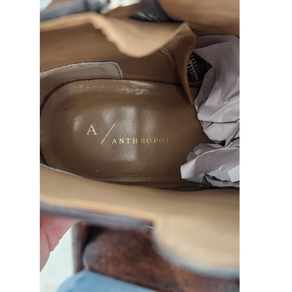 A Anthropologie Sparkle Back Glitter Suede Ankle Booties Size 9 - Picture 10 of 12